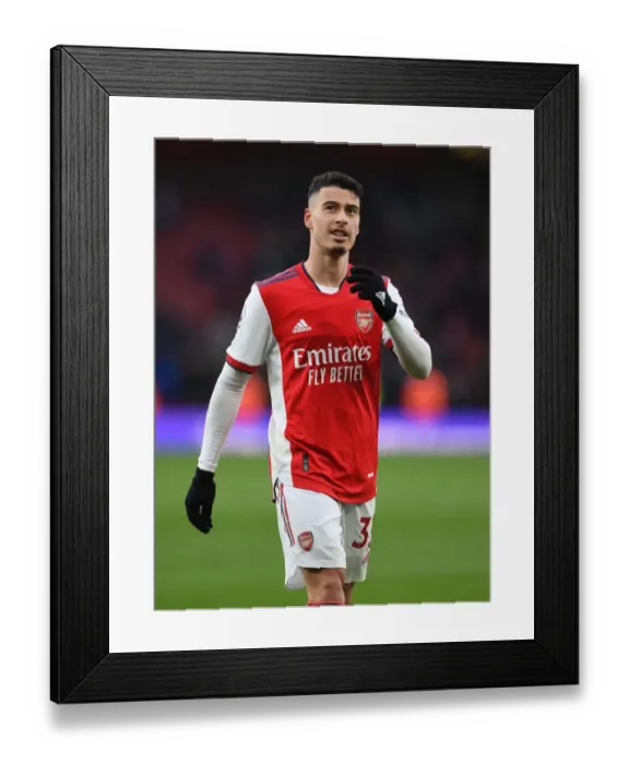 Framed Print : Martinelli's Emotional Reaction: Arsenal vs Newcastle United, Premier League 2021-22