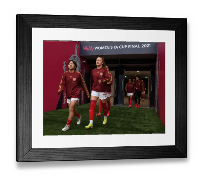 Framed Print : Arsenal vs. Chelsea: FA Women's Cup Final Showdown at Wembley Stadium Framed Print : Arsenal vs. Chelsea: FA Women's Cup Final Showdown at Wembley Stadium