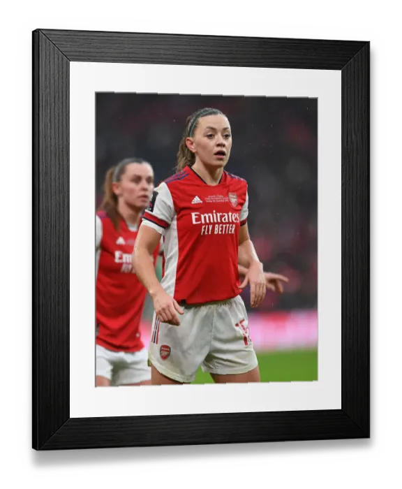 Framed Print : Arsenal's Katie McCabe in Action at FA Women's Cup Final vs. Chelsea at Wembley Stadium