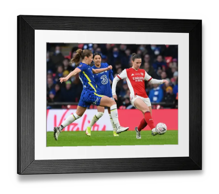 Framed Print : Arsenal vs. Chelsea: FA Women's Cup Final Showdown at Wembley Stadium