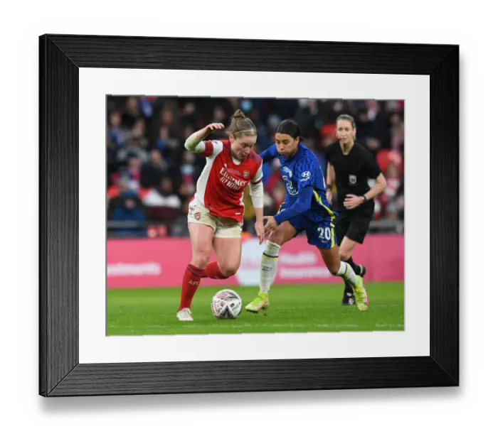 Framed Print : Arsenal vs. Chelsea: FA Women's Cup Final Showdown at Wembley Stadium