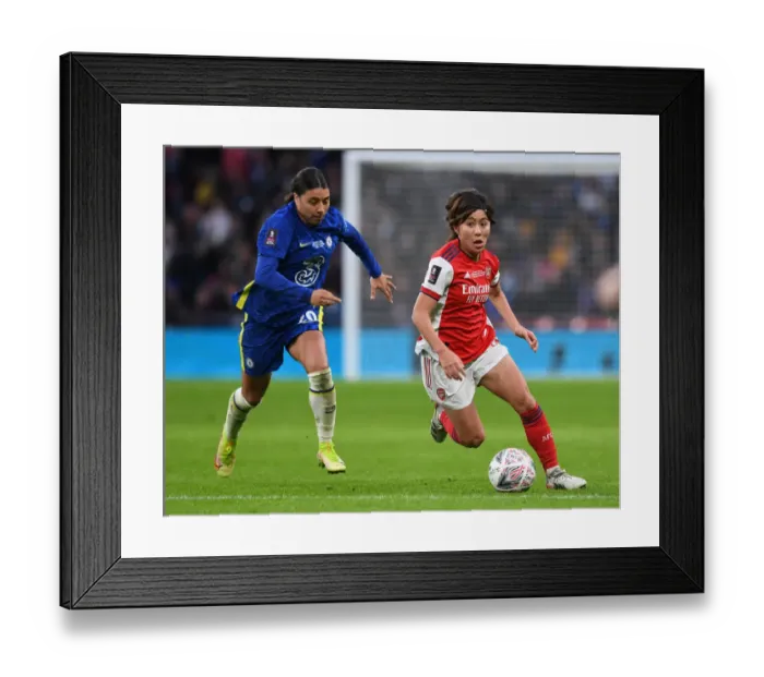 Framed Print : Arsenal vs. Chelsea: FA Women's Cup Final Showdown at Wembley Stadium