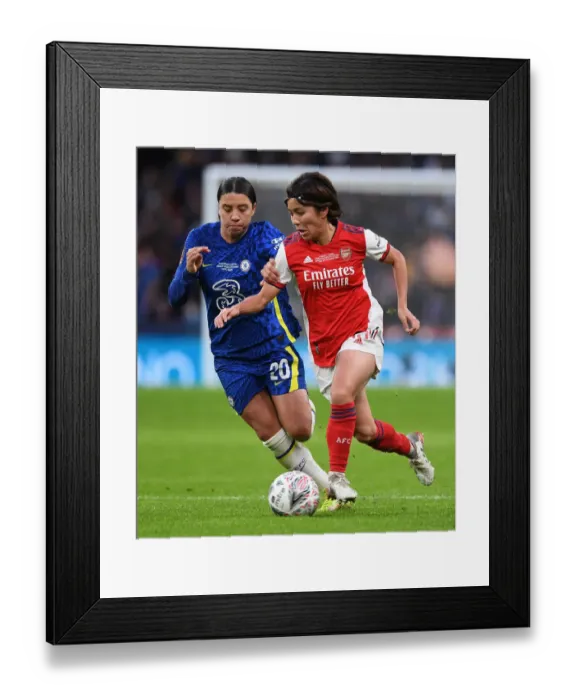 Framed Print : Arsenal vs. Chelsea: FA Women's Cup Final Showdown at Wembley Stadium