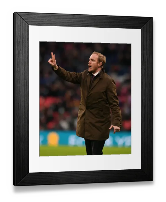 Framed Print : Arsenal's Jonas Eidevall at FA Women's Cup Final: Arsenal vs. Chelsea at Wembley Stadium Framed Print : Arsenal's Jonas Eidevall at FA Women's Cup Final: Arsenal vs. Chelsea at Wembley Stadium