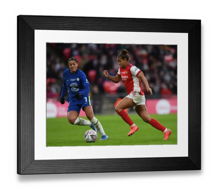 Framed Print : Arsenal vs. Chelsea: FA Women's Cup Final Showdown at Wembley Stadium