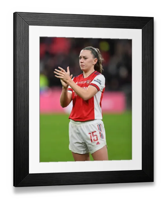 Framed Print : Arsenal Women's FA Cup Triumph: Victory at Wembley over Chelsea