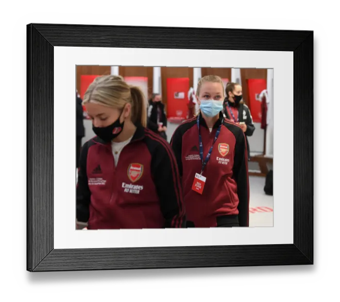 Framed Print : Determined Frida Maanum of Arsenal Ahead of FA Women's Cup Final vs. Chelsea at Wembley Stadium