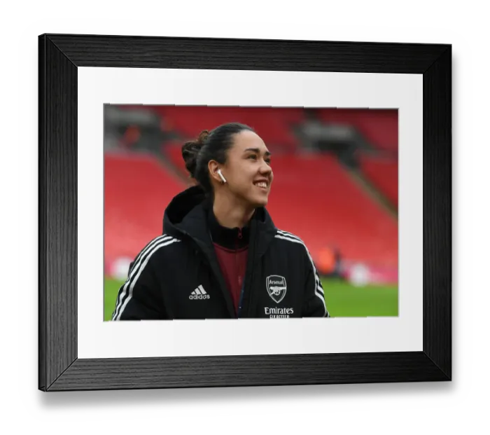 Framed Print : Arsenal's Manuela Zinsberger Prepares for FA Women's Cup Final Showdown Against Chelsea at Wembley Stadium Framed Print : Arsenal's Manuela Zinsberger Prepares for FA Women's Cup Final Showdown Against Chelsea at Wembley Stadium