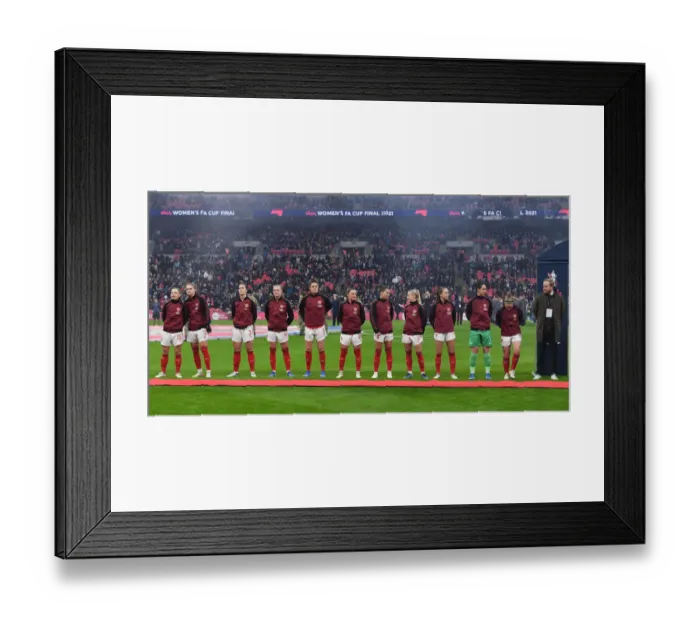 Framed Print : Arsenal Women vs. Chelsea Women: FA Cup Final Showdown at Wembley Stadium Framed Print : Arsenal Women vs. Chelsea Women: FA Cup Final Showdown at Wembley Stadium