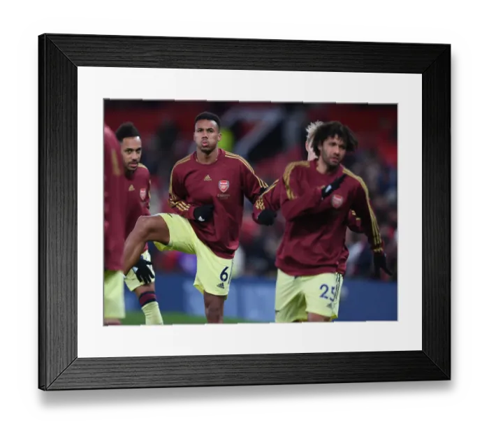 Framed Print : Gabriel Magalhaes Gears Up: Manchester United vs Arsenal, Premier League Showdown (2020-21) Framed Print : Gabriel Magalhaes Gears Up: Manchester United vs Arsenal, Premier League Showdown (2020-21)