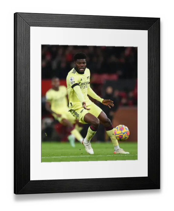 Framed Print : Thomas Partey in Action: Arsenal vs. Manchester United, Premier League 2020-21
