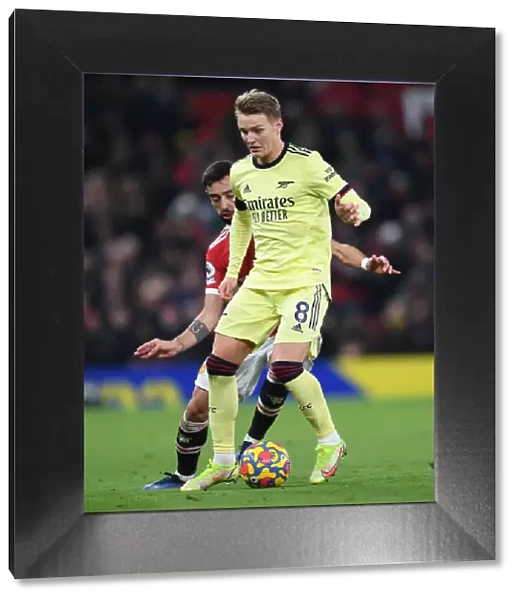 Arsenal's Martin Odegaard Faces Off Against Manchester United at Old Trafford (Manchester United vs Arsenal, Premier League 2020-21)