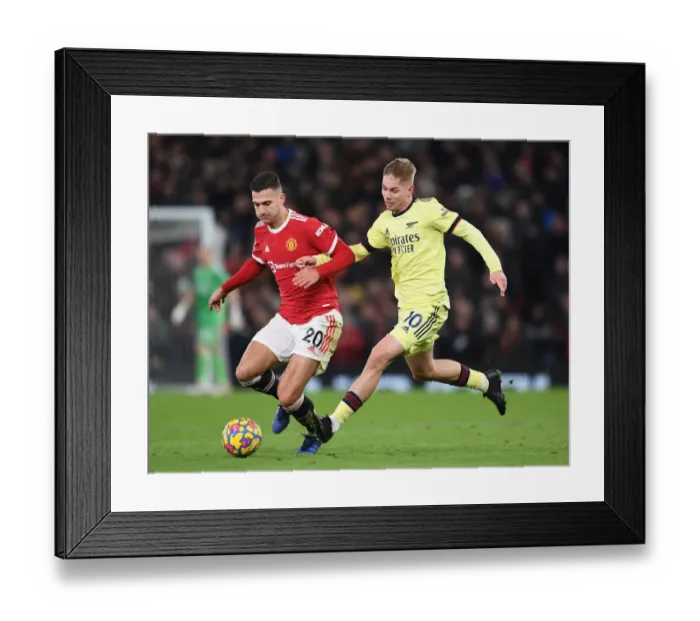 Framed Print : Premier League Rivalry: Manchester United vs. Arsenal - Battle at Old Trafford Framed Print : Premier League Rivalry: Manchester United vs. Arsenal - Battle at Old Trafford