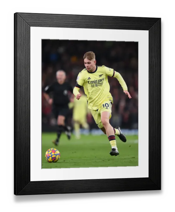 Framed Print : Emile Smith Rowe in Action: Manchester United vs. Arsenal - Premier League 2020-21