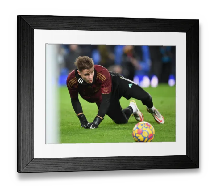 Framed Print : Arsenal's James Hillson at Goodison Park Before Everton Clash (Premier League 2020-21) Framed Print : Arsenal's James Hillson at Goodison Park Before Everton Clash (Premier League 2020-21)
