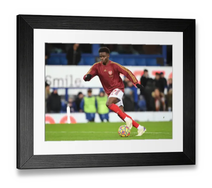 Framed Print : Bukayo Saka Gears Up: Everton vs Arsenal, Premier League 2020-21 Framed Print : Bukayo Saka Gears Up: Everton vs Arsenal, Premier League 2020-21