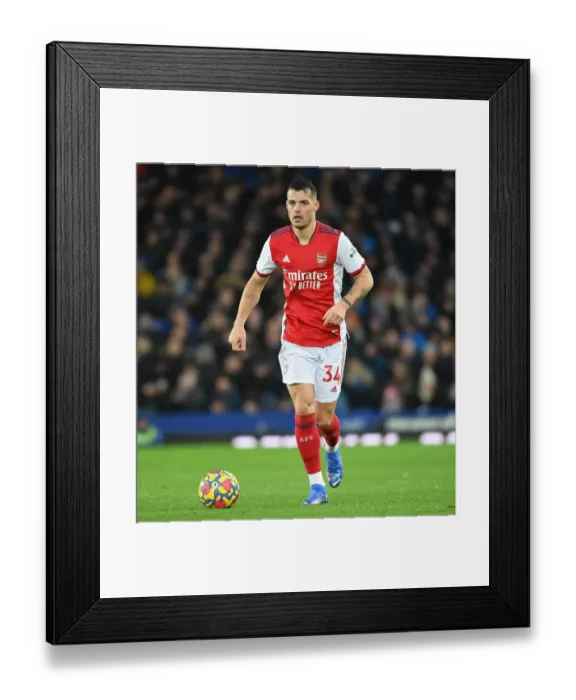 Framed Print : Granit Xhaka in Action: Everton vs Arsenal, Premier League 2020-21 Framed Print : Granit Xhaka in Action: Everton vs Arsenal, Premier League 2020-21