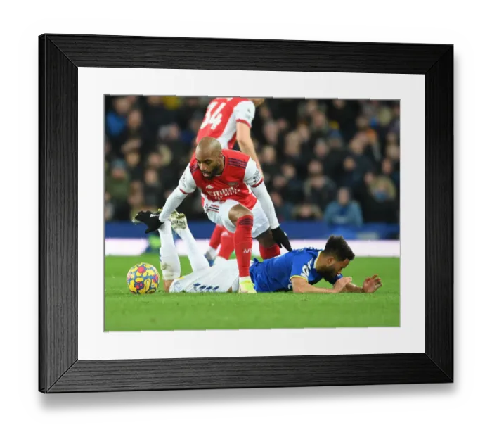 Framed Print : Clash at Goodison Park: Lacazette vs. Townsend in the Premier League Showdown between Everton and Arsenal Framed Print : Clash at Goodison Park: Lacazette vs. Townsend in the Premier League Showdown between Everton and Arsenal