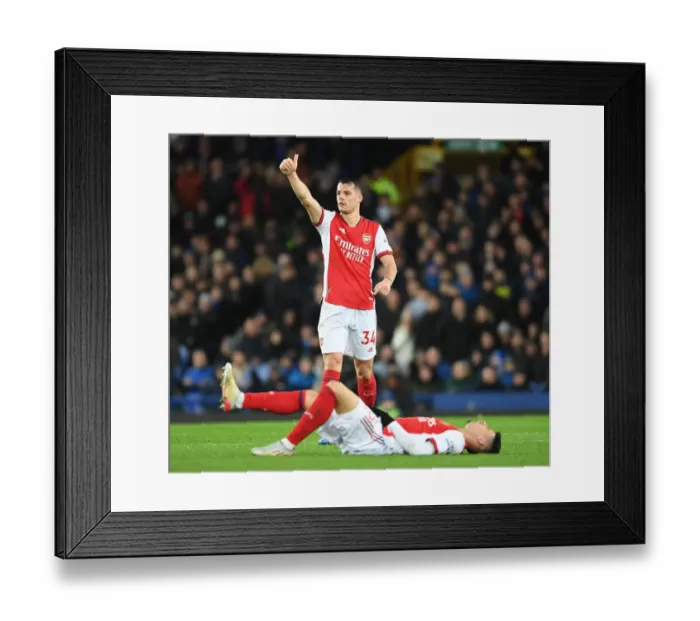 Framed Print : Granit Xhaka in Action: Everton vs Arsenal, Premier League 2020-21 Framed Print : Granit Xhaka in Action: Everton vs Arsenal, Premier League 2020-21