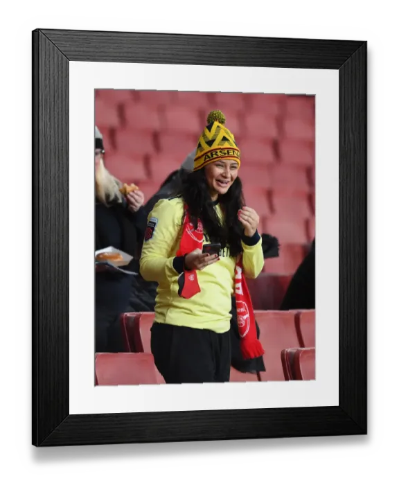 Framed Print : Arsenal FC vs. FC Barcelona: Women's Champions League Clash at Emirates Stadium