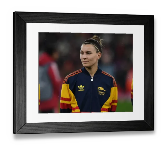 Framed Print : Arsenal WFC vs. FC Barcelona: A UEFA Women's Champions League Showdown at Emirates Stadium