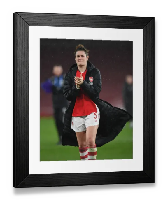 Framed Print : Arsenal Women vs. FC Barcelona: Champions League Clash at Emirates Stadium