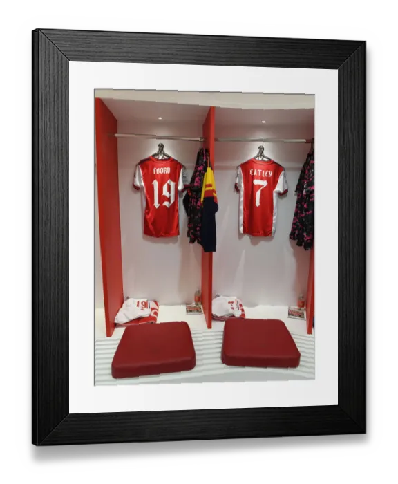 Framed Print : Arsenal Women vs. Barcelona Women: UEFA Women's Champions League Showdown at Meadow Park