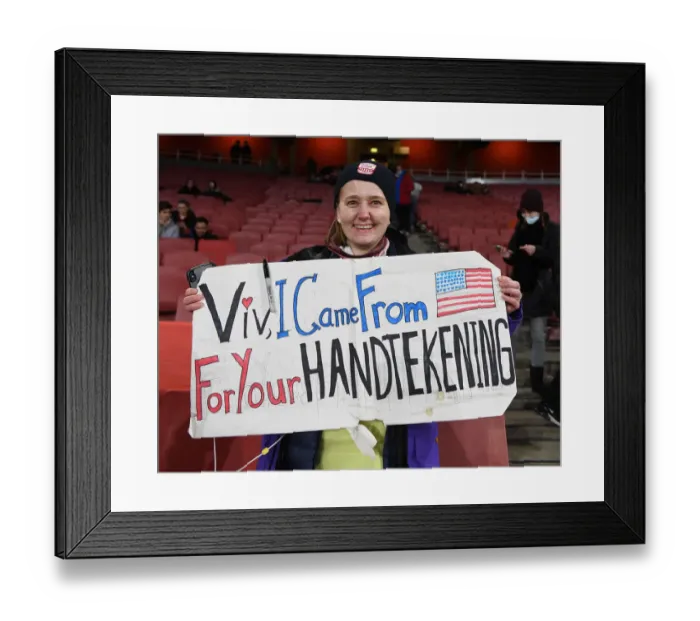 Framed Print : Champions Clash: Arsenal vs. Barcelona - Arsenal Women vs. Barcelona Women at the Emirates Stadium, London