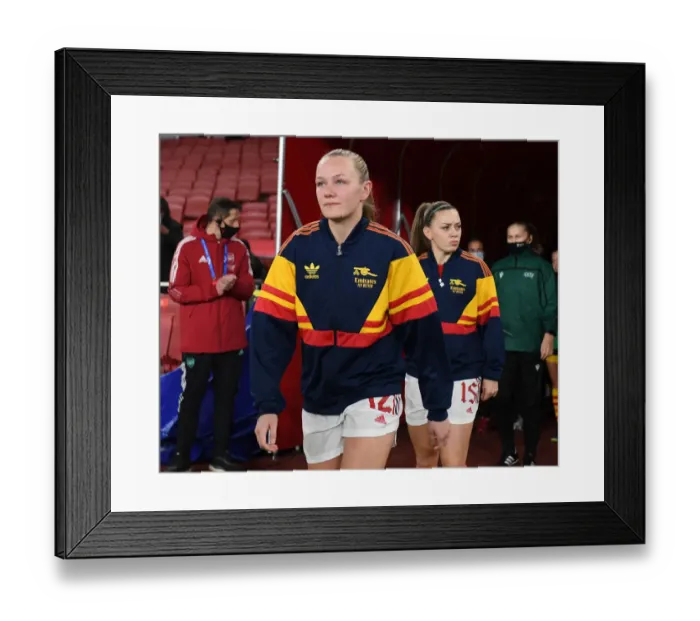 Framed Print : Arsenal Women vs. FC Barcelona: A UEFA Women's Champions League Showdown at Emirates Stadium Framed Print : Arsenal Women vs. FC Barcelona: A UEFA Women's Champions League Showdown at Emirates Stadium