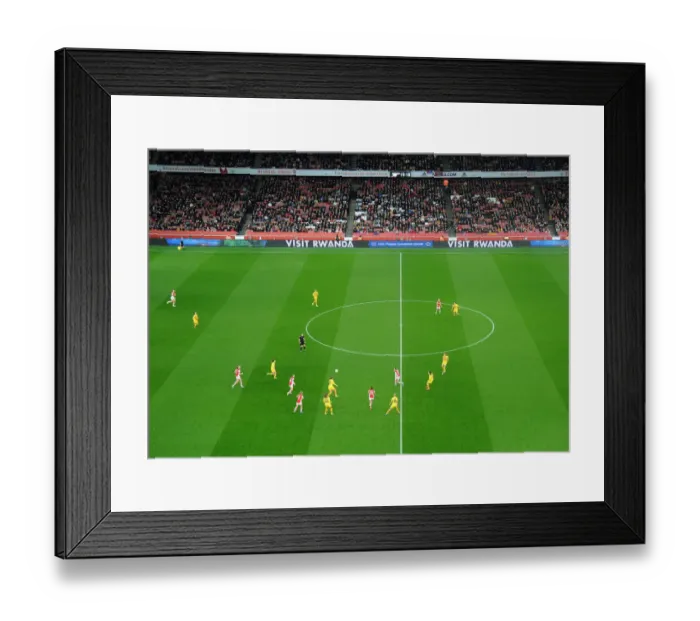 Framed Print : Arsenal WFC vs. FC Barcelona: A UEFA Women's Champions League Battle at Emirates Stadium