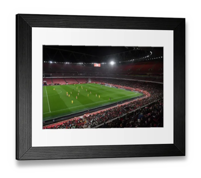 Framed Print : Arsenal WFC vs. FC Barcelona: Showdown in the UEFA Women's Champions League at Emirates Stadium Framed Print : Arsenal WFC vs. FC Barcelona: Showdown in the UEFA Women's Champions League at Emirates Stadium