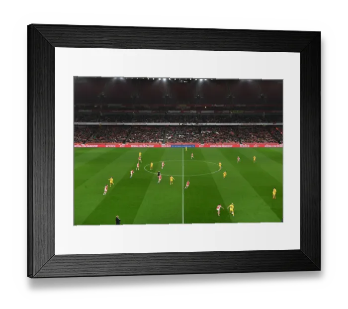 Framed Print : Arsenal WFC vs. FC Barcelona: A Battle in the UEFA Women's Champions League at Emirates Stadium