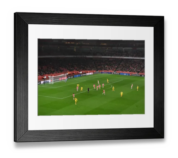 Framed Print : Arsenal WFC vs. FC Barcelona: UEFA Women's Champions League Clash at Emirates Stadium Framed Print : Arsenal WFC vs. FC Barcelona: UEFA Women's Champions League Clash at Emirates Stadium