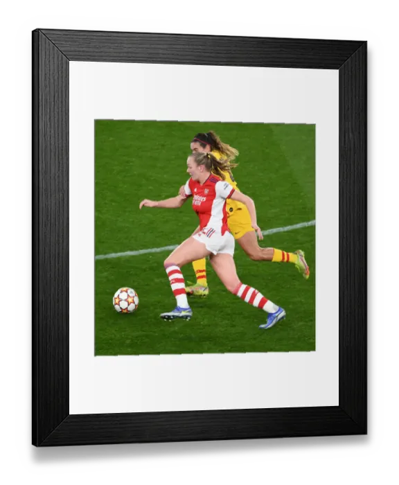 Framed Print : Arsenal Women vs. FC Barcelona: UEFA Women's Champions League Clash at Emirates Stadium Framed Print : Arsenal Women vs. FC Barcelona: UEFA Women's Champions League Clash at Emirates Stadium
