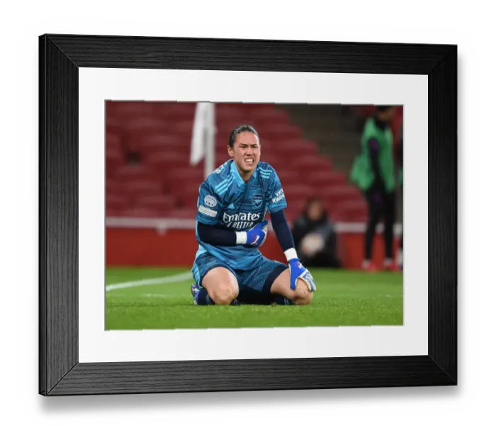 Framed Print : Battle in the Champions League: Arsenal WFC vs. FC Barcelona at Emirates Stadium Framed Print : Battle in the Champions League: Arsenal WFC vs. FC Barcelona at Emirates Stadium
