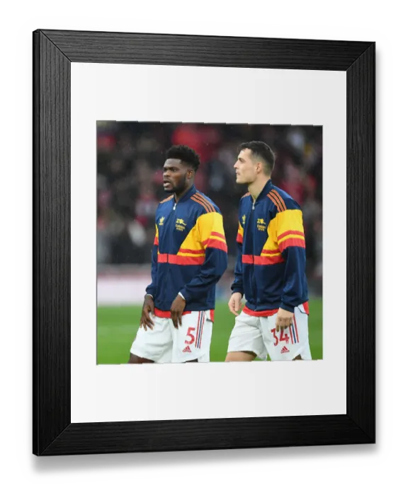 Framed Print : Arsenal's Partey and Xhaka Pre-Match Huddle: Arsenal v Southampton, Premier League 2021-22 Framed Print : Arsenal's Partey and Xhaka Pre-Match Huddle: Arsenal v Southampton, Premier League 2021-22