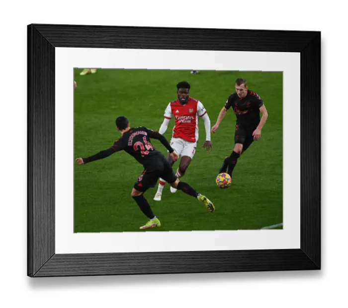 Framed Print : Partey vs Ward-Prowse & Elyounoussi: Arsenal vs Southampton Clash at Emirates Stadium Framed Print : Partey vs Ward-Prowse & Elyounoussi: Arsenal vs Southampton Clash at Emirates Stadium