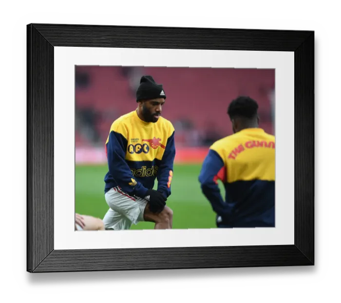 Framed Print : Alexandre Lacazette - Arsenal FC vs Southampton, Premier League 2021-22