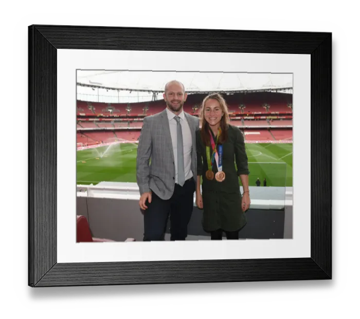 Framed Print : Shona McCallin at Arsenal: A Hockey Star Amidst the Roar of Emirates Stadium Framed Print : Shona McCallin at Arsenal: A Hockey Star Amidst the Roar of Emirates Stadium