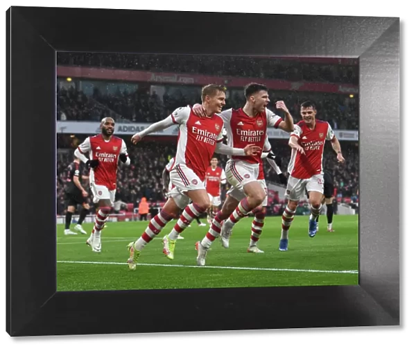 Arsenal: Odegaard and Tierney's Celebration - 2 Goals Against Southampton (Premier League 2021-22)