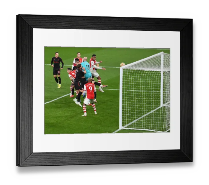 Framed Print : Gabriel Magalhaes Scores the Third Goal: Arsenal's Triumph over Southampton (December 2021) Framed Print : Gabriel Magalhaes Scores the Third Goal: Arsenal's Triumph over Southampton (December 2021)
