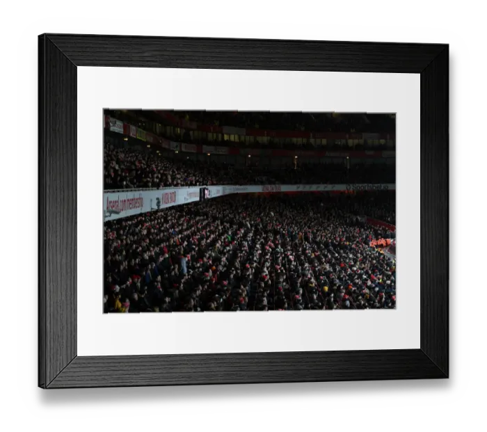 Framed Print : Arsenal Fans in Full Force: Arsenal vs Southampton, Premier League 2021-22