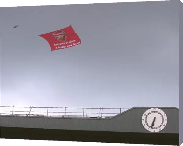Emirates banner. Arsenal 4: 2 Wigan Athletic