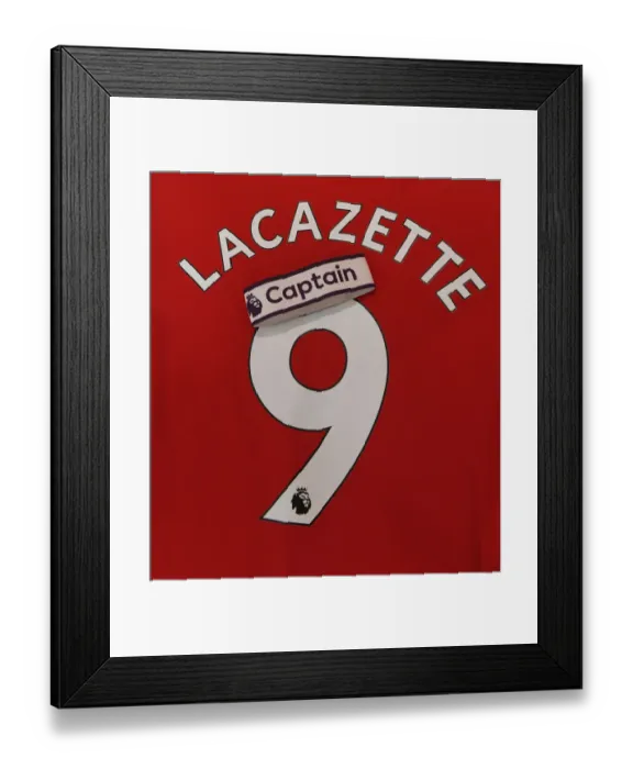 Framed Print : Arsenal's Alexis Lacazette: Pre-Match Ritual with Captain's Armband and Shirt (Arsenal vs. West Ham United, Premier League 2021-22) Framed Print : Arsenal's Alexis Lacazette: Pre-Match Ritual with Captain's Armband and Shirt (Arsenal vs. West Ham United, Premier League 2021-22)