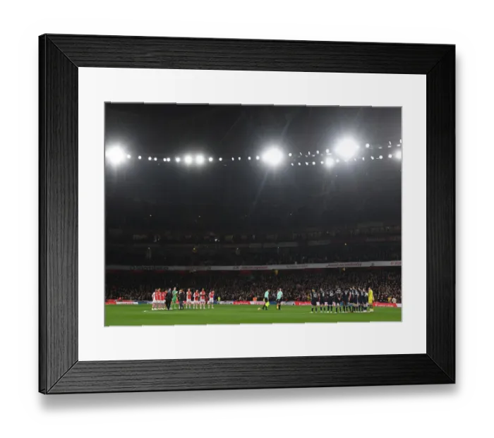 Framed Print : Arsenal Honors Late Legend Ray Kennedy Before Arsenal v West Ham United (2021-22)
