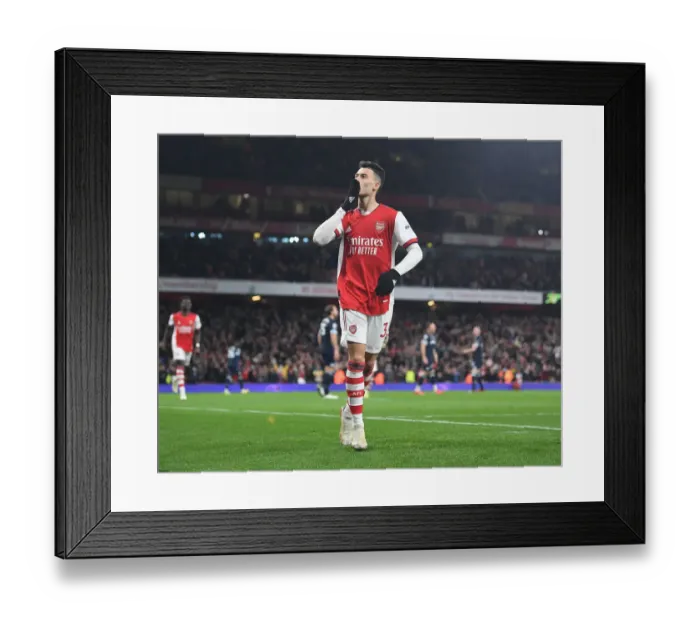 Framed Print : Martinelli's Debut Goal: Arsenal's Triumph Over West Ham United in the Premier League 2021-22