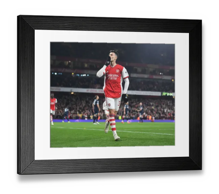 Framed Print : Martinelli's Stunner: Arsenal's First Goal vs. West Ham United (Premier League 2021-22) Framed Print : Martinelli's Stunner: Arsenal's First Goal vs. West Ham United (Premier League 2021-22)