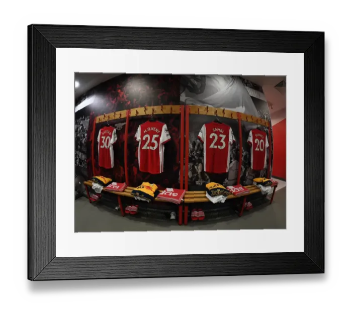 Framed Print : Arsenal Changing Room: Pre-Match Focus vs West Ham United (Premier League 2021-22) Framed Print : Arsenal Changing Room: Pre-Match Focus vs West Ham United (Premier League 2021-22)