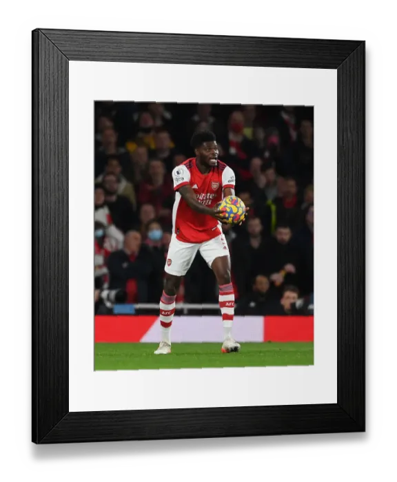 Framed Print : Thomas Partey in Action: Arsenal vs. West Ham United, Premier League 2021-22