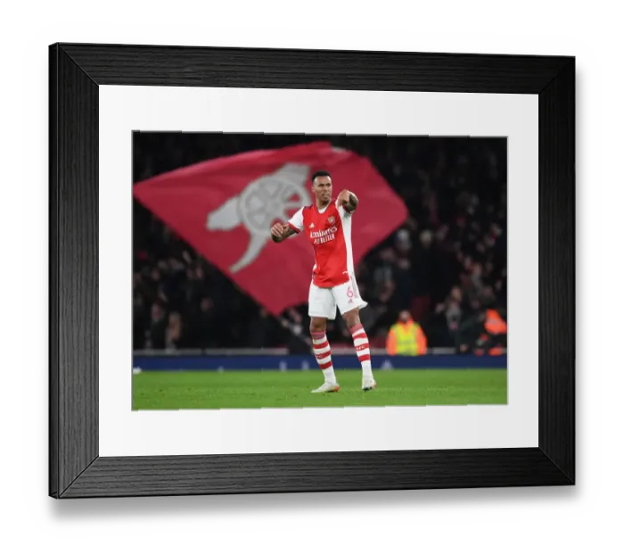 Framed Print : Gabriel in Action: Arsenal vs. West Ham United, Premier League 2021-22 Framed Print : Gabriel in Action: Arsenal vs. West Ham United, Premier League 2021-22